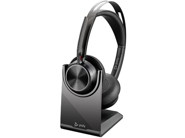 Audífonos Tipo Diadema Poly Voyager Focus 2, Respuesta de Frecuencia 20Hz - 20kHz, Bluetooth, Color Negro.