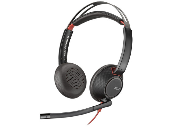Audífonos con micrófono Polycom Blackwire C5220, USB/3.5mm. Color Negro.