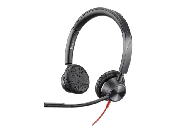 Audífonos con Micrófono Tipo Diadema Polycom Blackwire 3325, Respuesta de Frecuencia 20Hz - 20kHz, 3.5mm, Color Negro.