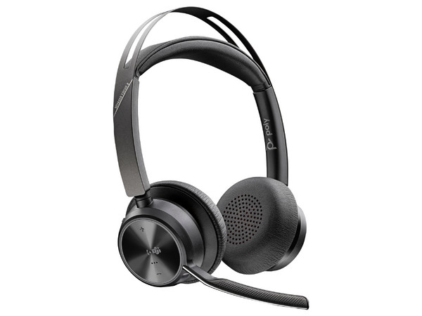 Audifonos Polycom Poly Voyager Focus 2, Respuesta de Frecuencia 20 - 20kHz, Bluetooth, Color Negro.