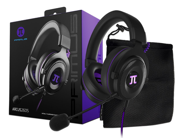 Audífonos Gamer con Micrófono Primus Gaming PHS-260, Respuesta de Frecuencia 20-20000Hz, USB-C, 3.5mm. Color Negro/Morado.