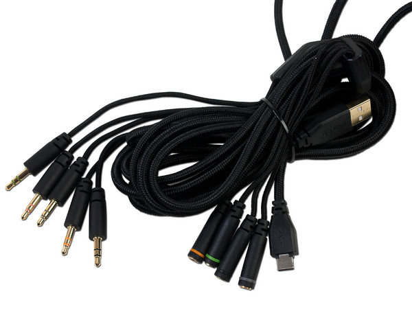 Audífonos con Micrófono Razer TIAMAT 7.1 sonido envolvente, respuesta de frecuencia 20-20000 Hz, 3.5 mm, USB.