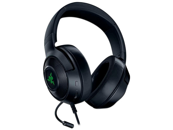 Audífonos Gamer Razer Kraken V3 X, Sonido Envolvente 7.1 para PC. Color Negro/Verde.  Bulk