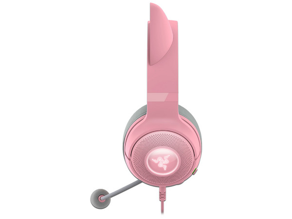 Audífonos Gamer con Micrófono Razer Kraken Kitty V2, Respuesta de Frecuencia 20-20000Hz, USB. Color Rosa.