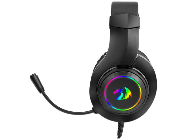 Audífonos con Micrófono Gamer Redragon Hylas H260RGB, Respuesta de frecuencia de 20-20000 Hz, RGB, 3.5mm, USB. Color Negro