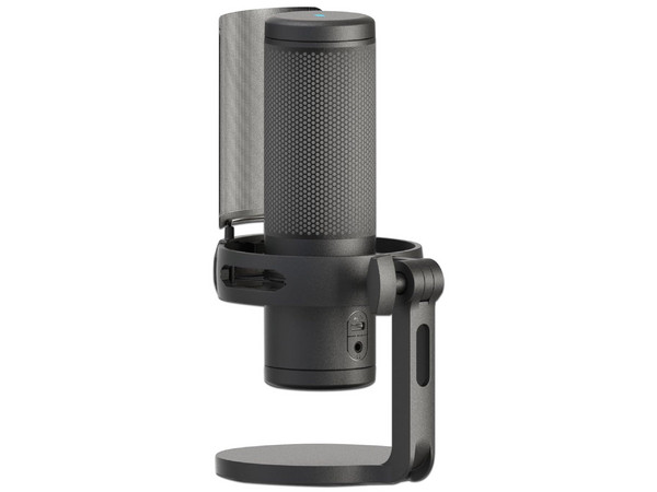 Micrófono Redragon Fenris GM301, Botón Táctil, Respuesta de Frecuencia 50Hz - 20kHz, Iluminación LED, USB. Color Negro.