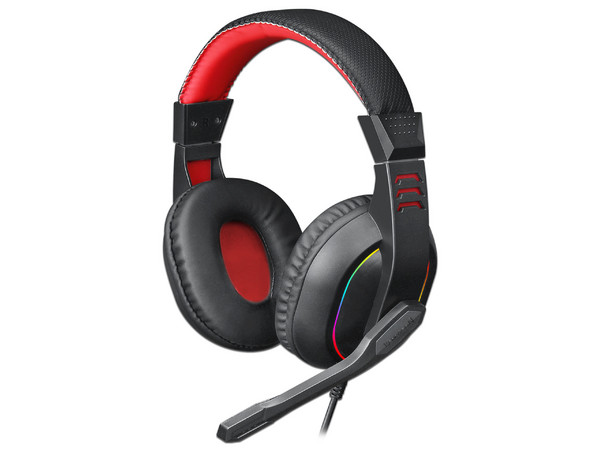 Audífonos Gamer Redragon ARES RGB H120, Rango de Respuesta de 20 Hz a 20 KHz, Jack de 3.5mm. Color Negro.