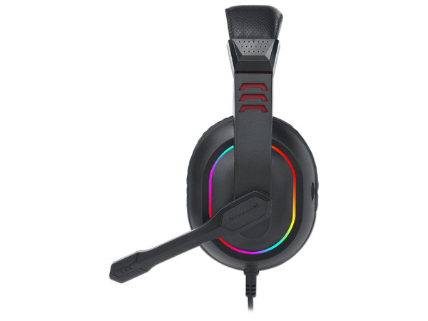 Audífonos Gamer Redragon ARES RGB H120, Rango de Respuesta de 20 Hz a 20 KHz, Jack de 3.5mm. Color Negro.