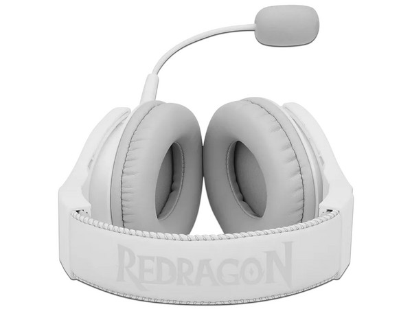 Audífonos Redragon Pandora H350W con Micrófono Desmontable, Respuesta de 20Hz-20000Hz, RGB, USB. Color Blanco.