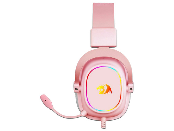 Audífonos Gamer tipo Diadema Redragon ZEUS X H510, RGB, USB, Color Rosa.