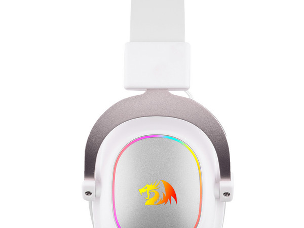 Audífonos Gamer tipo Diadema Redragon ZEUS X H510, RGB, USB, Color Blanco.