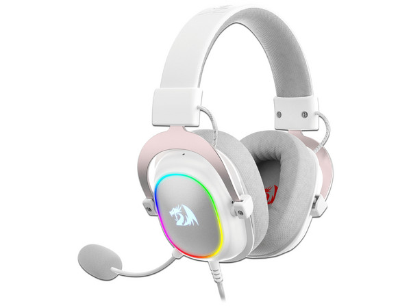 Audífonos Gamer tipo Diadema Redragon ZEUS X H510, RGB, USB, Color Blanco.
