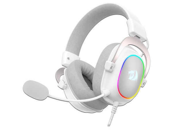 Audífonos Gamer tipo Diadema Redragon ZEUS X H510, RGB, USB, Color Blanco.