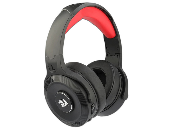 Audífonos con Micrófono Inalámbricos Gamer Redragon Pelops H818, Iluminación RGB, 3.5mm, Receptor USB. Color Negro con Rojo.
