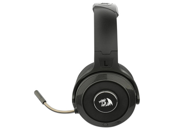 Audífonos con Micrófono Inalámbricos Gamer Redragon Pelops H818, Iluminación RGB, 3.5mm, Receptor USB. Color Negro con Rojo.