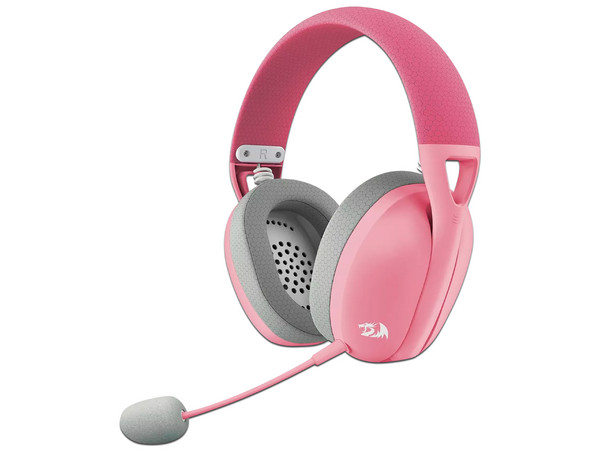 Audífonos Inalámbricos Gamer Redragon IRE PRO H848, Respuesta de Frecuencia 20Hz-20,000Hz. Color Rosa
