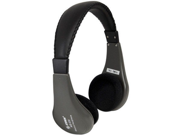 Audífonos inalámbricos de radio frecuencia VHF, requiere receptor AUD-1200 (SKU: 87069)