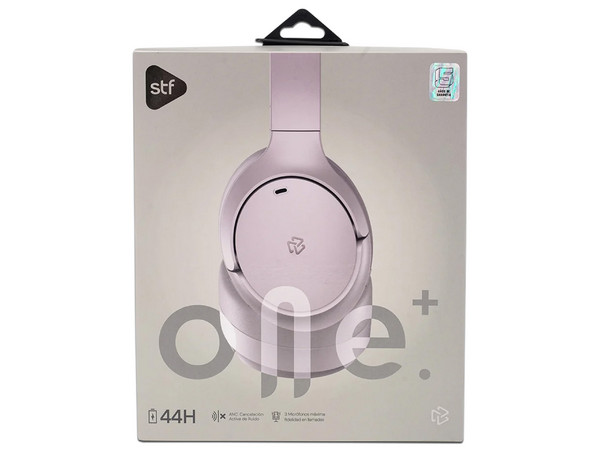 Audífonos Inalámbricos Tipo Diadema STF On Ear One Plus, Respuesta de Frecuencia 20Hz - 20kHz, ANC, Bluetooth. Color Rosa.