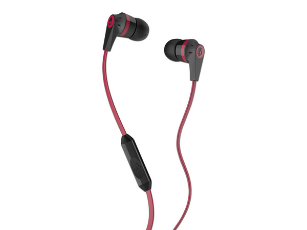 Audífonos con micrófono Skullcandy Inkd 2, 3.5mm. Color Rojo/Negro.