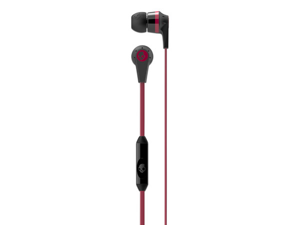 Audífonos con micrófono Skullcandy Inkd 2, 3.5mm. Color Rojo/Negro.