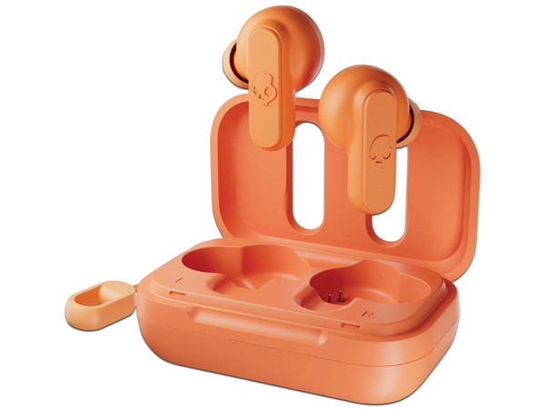 Audífonos Skullcandy Dime True Wireless, Respuesta de Frecuencia 20Hz - 20KHz, USB Tipo C, Bluetooth 5.3, IPX4. Color Naranja.