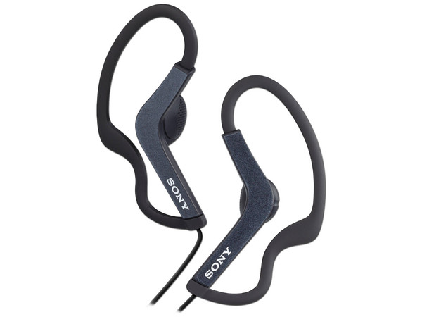 Audifonos Sony AS200 con ajuste seguro, respuesta de frecuencia a 17 - 22.000 Hz, a prueba de agua. Color Negro.