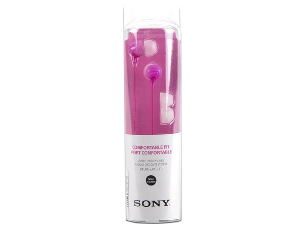Audífonos Estéreo SONY MDR-EX15LP/PI, respuesta de frecuencia 8 - 22,000 Hz. Color Rosa.