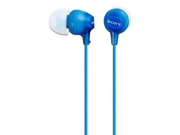 Audífonos Internos Sony MDR-EX15LPLI, 3.5mm. Color Azul.