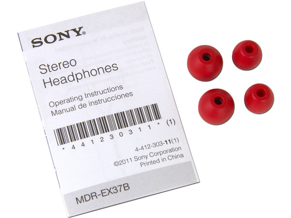 Audífonos Estéreo Sony MDR-EX37B, respuesta de frecuencia 6-23000 Hz.