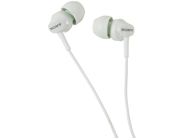 Audifonos Sony MDR-EX58V, control de volumen integrado. Color Blancos