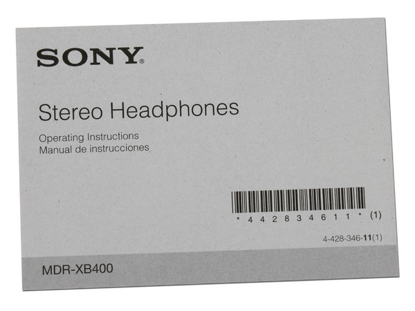 Audífonos Sony MDR-XB400, bajos potentes, respuesta de frecuencia 5-22,000Hz.