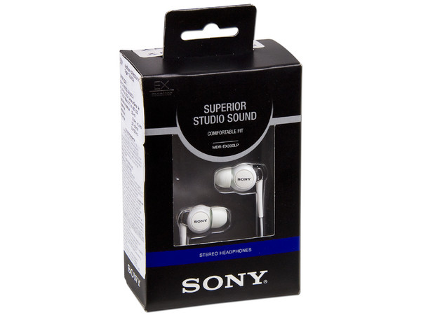 Audífonos Sony EX monitor con Amplia gama de respuesta de Frecuencia (5 - 24000 Hz) para una reproducción limpia de notas graves bajas hasta tonos agudos.