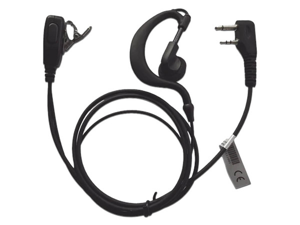 Micrófono de Solapa txPRO Ajustable al oído para ICOM  IC-F11, Color Negro.
