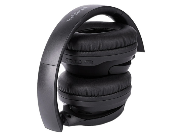 Audífonos TechZone TZDJ02, Bluetooth. Color Negro.
