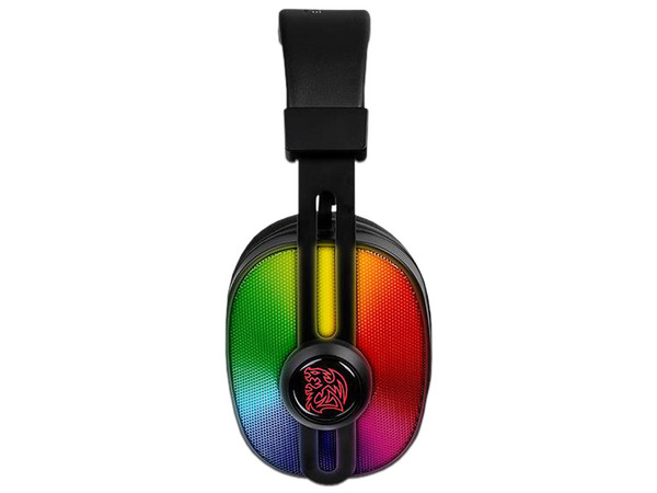 Audífonos con Micrófono Gamer Thermaltake PULSE G100, Jack 3.5mm/USB, RGB. Color Negro.