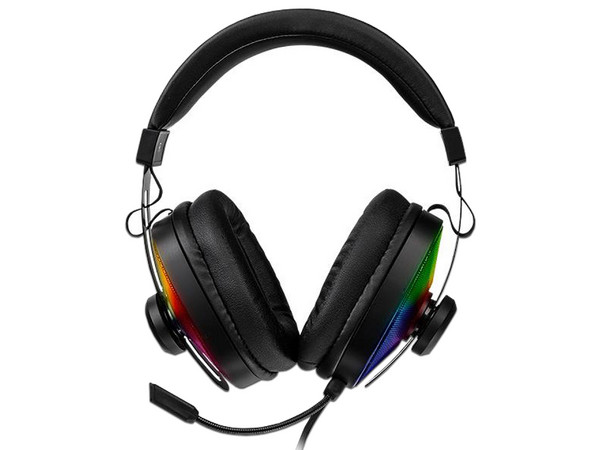 Audífonos con Micrófono Gamer Thermaltake PULSE G100, Jack 3.5mm/USB, RGB. Color Negro.