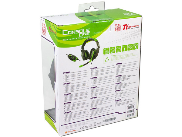 Audífonos con Micrófono Tt eSports Console One Compatible con Xbox 360, Playstation 3 y PC.