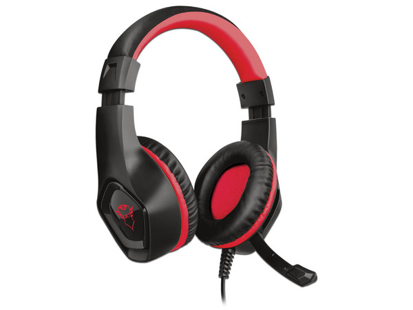 Audífonos Gamer tipo Diadema Trust GXT 404R Rana Gaming 23439 con micrófono, respuesta de frecuencia 20Hz-20000Hz, 3.5mm. Color Negro.