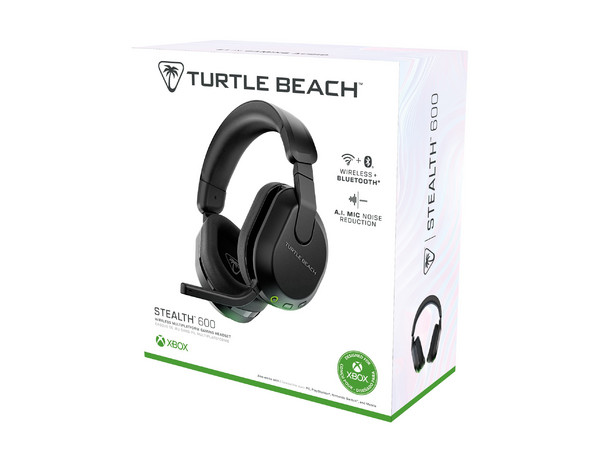 Audífonos Turtle Beach EarForce Stealth 600 Gen 3 Inalámbricos, Receptor USB, Para Xbox, Micrófono Abatible, Color Negro.