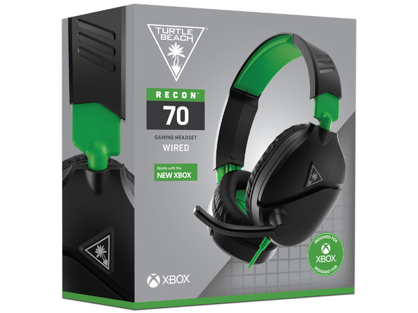 Audífonos Turtle Beach EarForce Recon 70, Alámbrico 3.5mm, para Xbox One y Xbox Series X|S. Color Negro