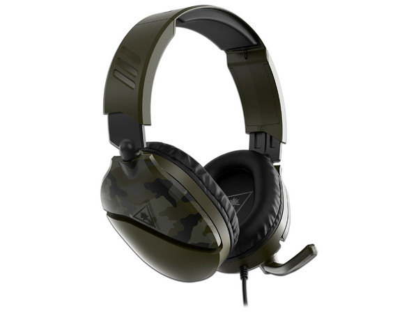Audífonos Turtle Beach EarForce Recon 70, Alámbrico 3.5mm, para PS4 Pro, PS4 y PS5. Color Verde Camuflaje