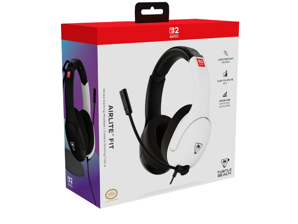 Audífonos Gamer Turtle Beach Airlite Fit, Respuesta de Frecuencia 20Hz - 20kHz, 3.5mm, Compatible con Nintendo Switch. Color Blanco.
