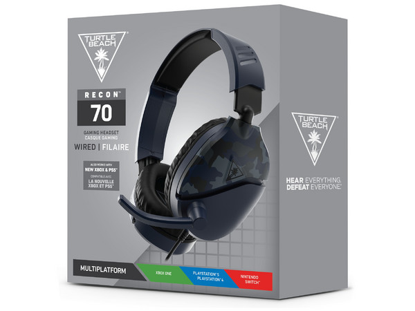 Auriculares Turtle Beach Recon 70 Camo, Color Azul.