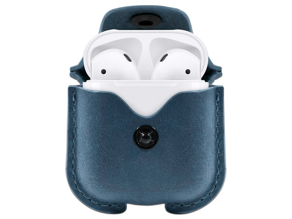 Funda Protectora Twelve South AirSnap para AirPods. Color Azul.