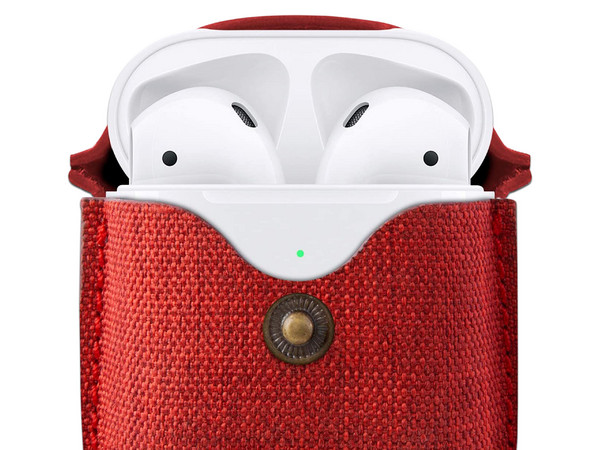 Funda Protectora Twelve South AirSnap para AirPods. Color Rojo.