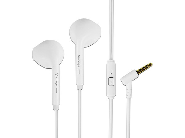 Audifonos Intrauditivos Vorago EP-201-V2, Manos Libres, Control De Volumen, Plug 3.5mm, Color Blanco