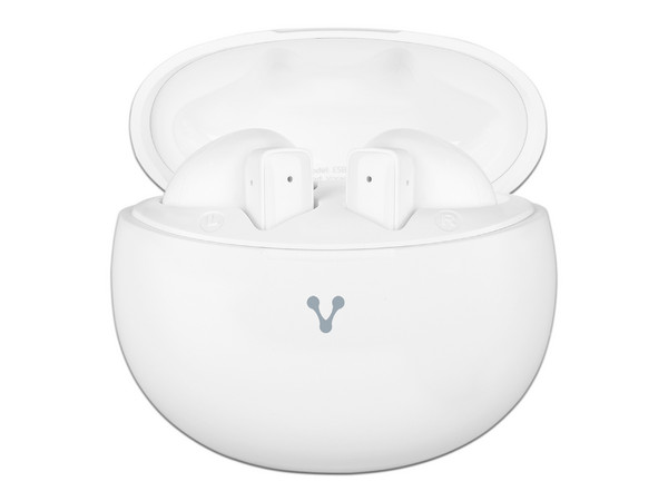 Audífonos Inalámbricos Vorago Esb-310-W con Estuche de Carga, Bluetooth. Color Blanco