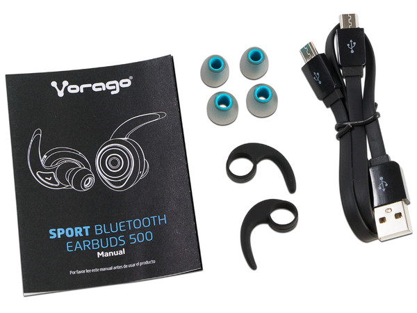 Audífonos con Micrófono Vorago Sport ESB-500, respuesta de frecuencia 20 Hz - 20 kHz, Bluetooth.