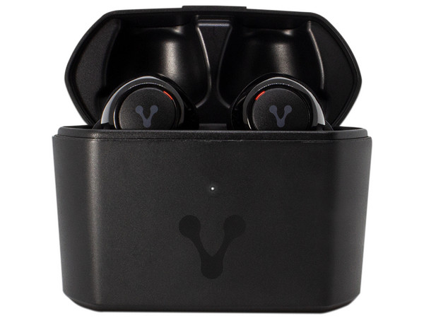 Audífonos inalámbricos VORAGO ESB-600 con estuche de carga, Bluetooth, IPX5. Color Negro.