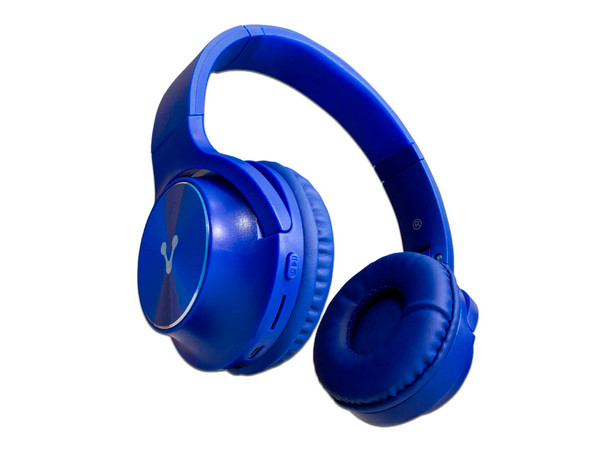 Audífonos con Micrófono Vorago HPB-200BK Bluetooth. Color Azul.